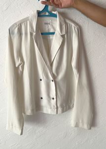 White Blazer Top
