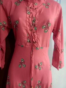 Beutiful Umbrella  Kurti 44&#34; Size Pink Colour