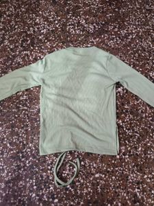 Mint Green Ruched Long Sleeve Top