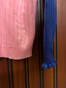 Ruffled Neck Long Sleeve pullover Top