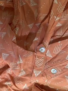 Peach Colour Cotton Kurta…