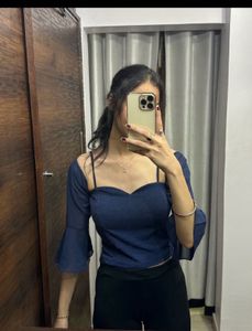 Sparkly Navy Blue Top