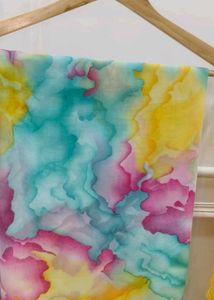 Elegant Tie-Dye Saree With Stitched Blouse