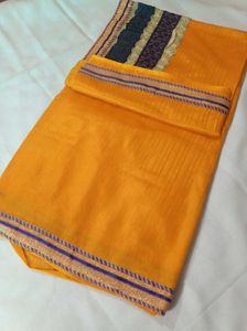 Yellow Net Saree 😍