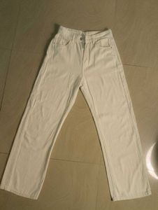 White Wide Leg Jeans