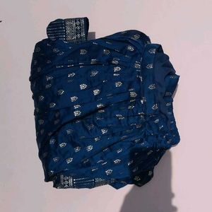 Elegant Blue Ethnic Skirt