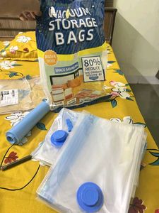 5 Pack Vacuum Bags for Travel with Hand Pump