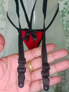 Red Lingerie with suspender