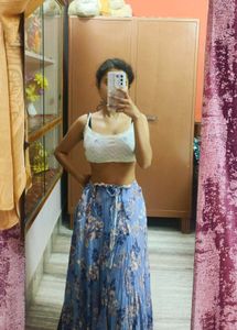 Floral Long Skirt