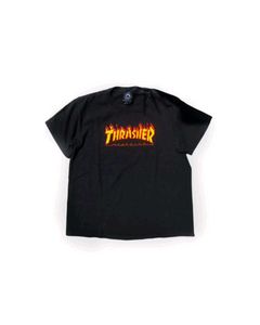 OG Thrasher Flame Logo Tee/crop Top