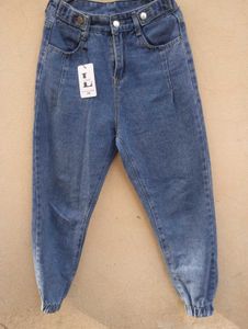 LUGO High Waist Denim Joggers
