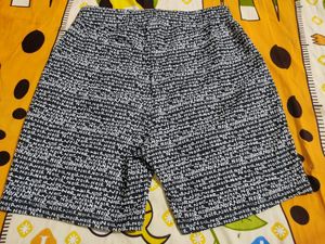 Dark Grey Typography Shorts