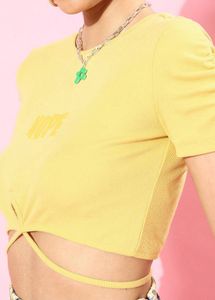 Roadster Strings Attached Crop Top