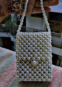 Pearl Beaded Purse
