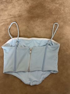 Blue Corset Top