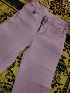 Lavender Wide Leg Jeans