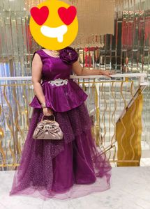 Full Flare Partywear Gown
