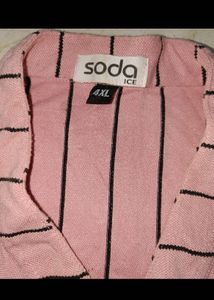 Striped Button-Down Tunic Top