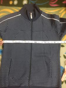 Navy Blue Full Sleeves Jacket