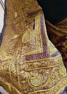 excellent 🔥aari work 😍Maroon &amp; Gold Saree