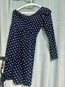 Chic Polka Dot One-Shoulder Dress