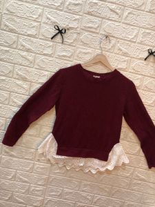 Pinteresty Burgundy Sweater🎗️🌷