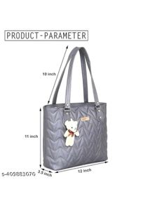 Elegant Multi-Purpose Handbag with Teddy Charm