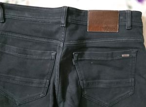 Kerebu Black Denim Slim Fit Jeans (Men)
