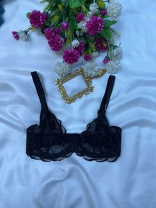 Black French Bra