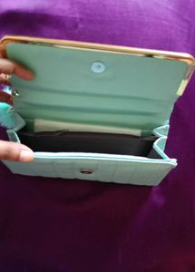 Mint Green Wallet/Clutch