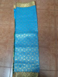 Blue &amp; Gold Saree