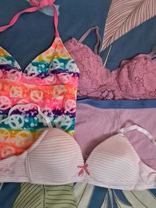 Combo Of Four Imported  Hnm Bra Top