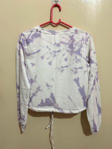 Tie-Dye Cropped Sweatshirt