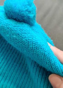 Woolen Cap For Kids Blue Colour