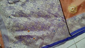 Orange and Purple Saree