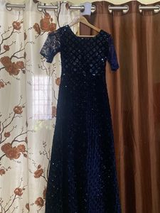 Elegant Blue Ethnic Gown