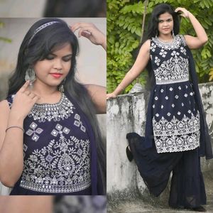 Black Sharara Suit ....