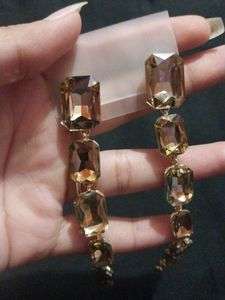 Dangling Gemstone Earrings