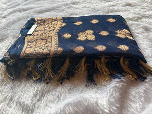 Elegant Navy Blue Saree