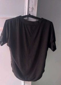 like new black color t shirt