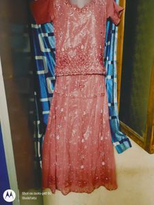 Elegant Pink Embroidered Lehenga Choli