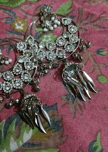 Silver Stone Chand Bali 😍😍