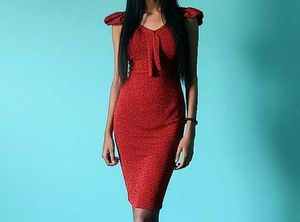 Red Bodycon Party Dress