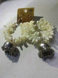 Floral Ring Style Earrings