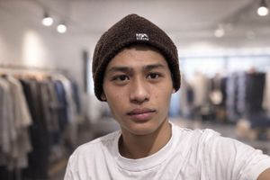 Brown Knitted Winter Cap