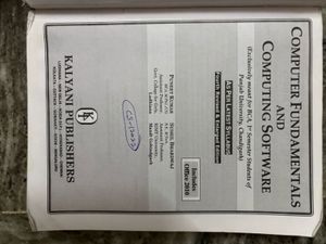 Computer Fundamentals And Computing Software Book