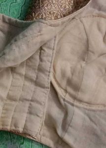 Blouse Golden And Cream