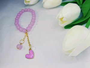 Purple And Lavender 🪻 Heart Bracelet