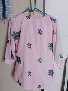 Pink Floral Top