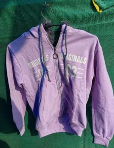 Lilac Zip-Up Hoodie